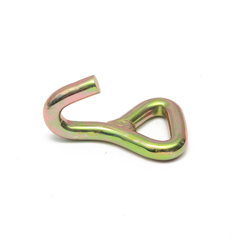 1,5 tommer 3t gul sinkbelagt j krok metall singel j krok